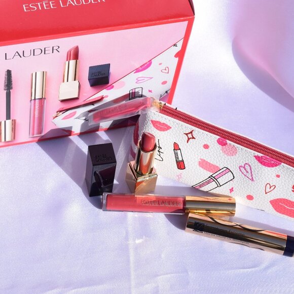 Estee Lauder Beauty Gift Set #4, Lipstick, Lipgloss, Mascara, Full Size - NEW - Picture 3 of 16